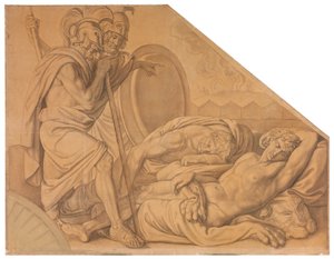 Nestor and Agamemnon Wake Diomedes