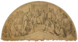 Orpheus in the Underworld, Arch Field. Cartoon for the Ceiling Paintings of the Munich Glyptothek