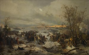The Battle of Krasnoi on November 17, 1812 by Peter von Hess