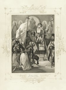 The Metropolitan Germanos Raising the Banner of Freedom from the Album of Greek Heroism by Peter von Hess