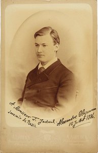 Portrait of the Composer Alexander Glazunov by Petersburg . Photo studio Alfred Lorens