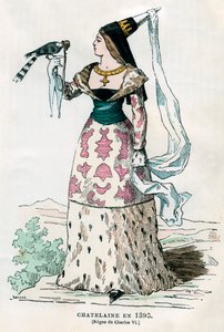 Lady of the manor of the time of Charles VI of France, 1395 by Petit