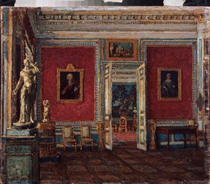 In the Kuskovo Palace by Petr Ivanovic Petrovichev