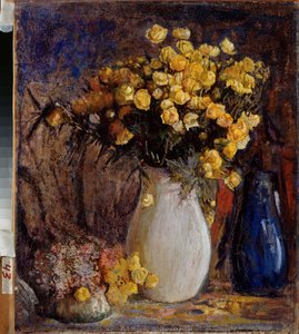 Water Lilies in a White Jug by Petr Ivanovic Petrovichev