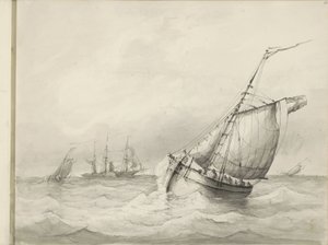 Sailing Ships at Sea