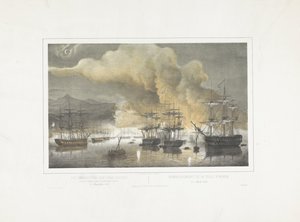 Bombardment of Algiers, 1816 by Petrus Johannes Schotel