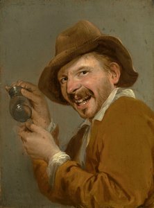 Taste: A Laughing Man with an Upturned Glass (from the series Personifications of the Five Senses)