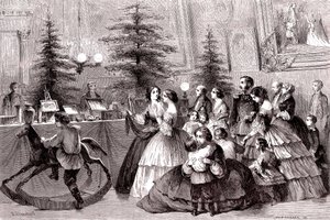 Christmas at Saint Petersburg, Russia, 1861 (engraving)