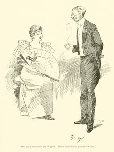 Cartoon by Phil May, from the 1890s by Phil May