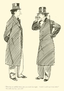 Cartoon by Phil May, from the 1890s by Phil May