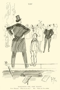 Cartoon by Phil May, from the 1890s by Phil May