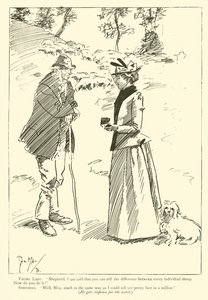 Cartoon by Phil May, from the 1890s by Phil May