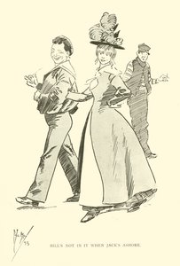 Cartoon by Phil May, from the 1890s by Phil May