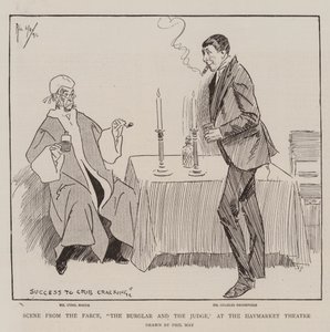 Scene from the Farce, The Burglar and the Judge