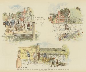 Three Men in a Punt, to Say Nothing of the Lunch, the Story of a Quarter of an Hour