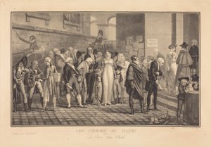 The Morning Races, or the Gate of a Rich Man by Philibert-Louis Debucourt