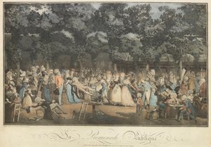 The Public Promenade by Philibert Louis Debucourt