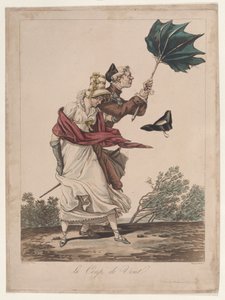 Le Coup de Vent by Philibert Louis Debucourt