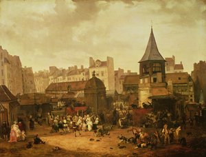 Rejoicing at Les Halles to Celebrate the Birth of Dauphin Louis of France, 21st January 1781, 1783