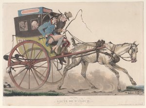 Route de St. Cloud by Philibert Louis Debucourt