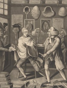 The Patriotic Barber of New York, or the Captain in the Suds, February 14, 1775 by Philip Dawe.