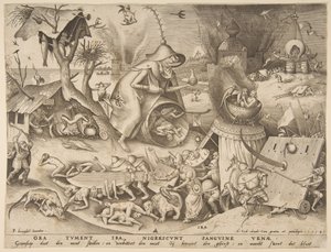 Anger, from the series The Seven Deadly Sins, 1558