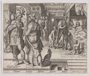 Jonadab Counselling Amnon, from The Story of Tamar and Amnon, plate 1