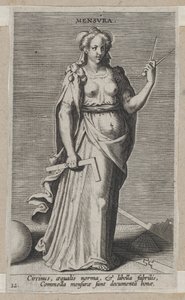 Mensura, from Prosopographia by Philip Galle