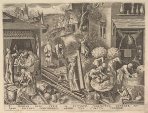 Prudence from The Virtues by Philip Galle