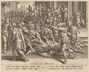 The Arrest of Saint Paul by Philip Galle after Jan van der Straet