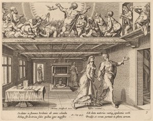 And They were All Filled with the Holy Ghost by Philip Galle after Maerten van Heemskerck