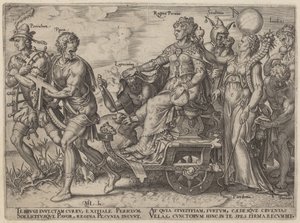 Dangers and Vices Accompanying Wealth by Philip Galle, after Maerten van Heemskerck