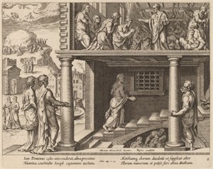 The Choosing of Saint Matthias by Philip Galle after Maerten van Heemskerck