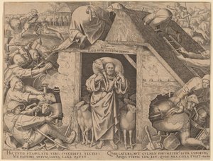 The Parable of the Good Shepherd by Philip Galle after Pieter Bruegel the Elder