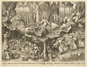 The Parable of the Wise and Foolish Virgins by Philip Galle, after Pieter Bruegel the Elder