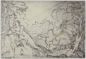 Correggio, An Angel Bearing a Soul to Paradise by Philip Henry Delamotte