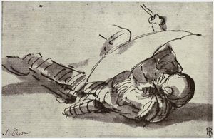 Salvator Rosa, The Wounded Soldier by Philip Henry Delamotte