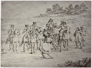 Van der Meulin [?], Louis XIV and the Artist by Philip Henry Delamotte