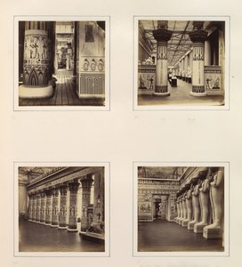 View Across the Egyptian Court, View through Egyptian Columns into Classical Sculpture