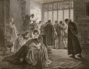 The English Embassy during the Massacre of St. Bartholomew, Illustration from 