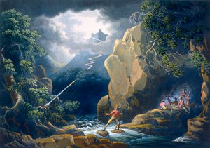 The Flash of Lightening: Caught in a Mountain Storm, pub. 1805