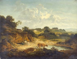 Landscape by Philip James de (1740 1812) Loutherbourg