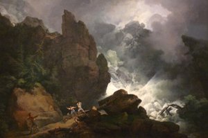 An Avalanche in the Alps by Philip James de Loutherbourg