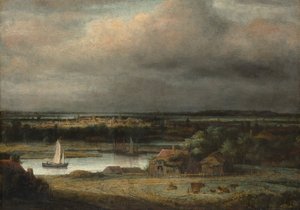 Wide River Landscape, ca. 1648-49 by Philip Koninck