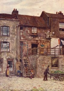 Old Houses, Inner Yard of White Hart Inn, Southwark by Philip Norman