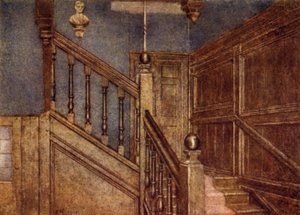 Staircase of Sandford Manor House, 1898 by Philip Norman