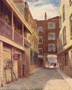 Yard of Old Bell Inn, Holborn, from North, 1897 by Philip Norman