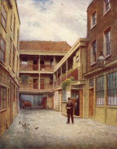 Yard of Old Bell Inn, Holborn, from South, 1897