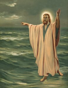 Christ walking on the sea