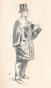 Lead Pencil Sketch by Phil May by Philip William May